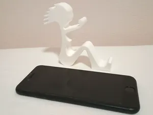 Double phone stand holder - girl