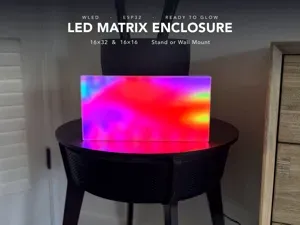 LED Matrix Enclosure 16x32/16x16 - ESP32 + WLED
