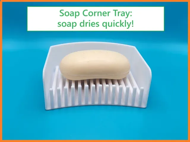 Soap Corner Tray with Drainage