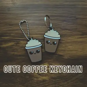 Cute Coffee Keychain