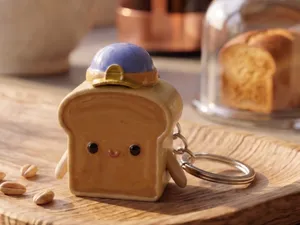 Toast Chibi Keychain