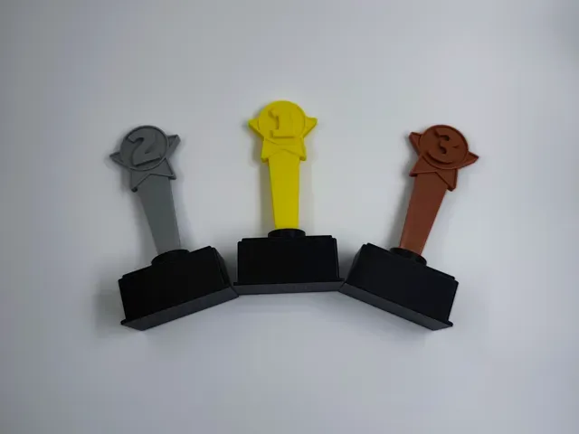 Mini Trophies Set – 1st 2nd 3rd Place Awards