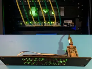 8x32 LED Matrix 10 inch 1U Panel + Arduino Sketch