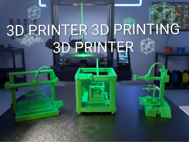 3d Printer Printing 3d Printer