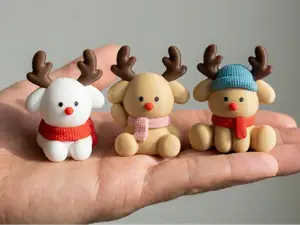 Christmas Reindeer Mini Figures – Decoration Set