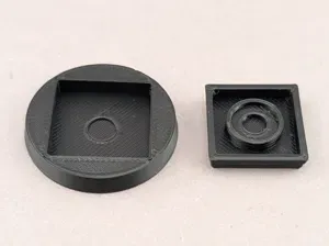Conversion base 20x20mm to round 32mm