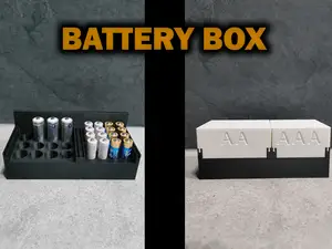 Battery Box with Lid (AA & AAA)