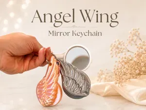 Angel Wing Mirror Keychain