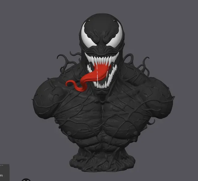 High Detail Venom Bust – Symbiote Display Statue — Фото 7 из 8