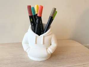 Cute Hoodie Pen Brush Holder/flowerpot(Q_Craft)