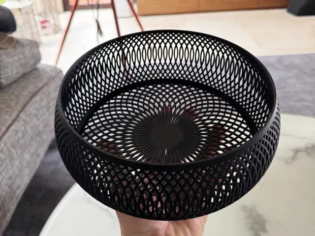 Spiral Lattice Bowl | Modern Centerpiece | Ø220mm