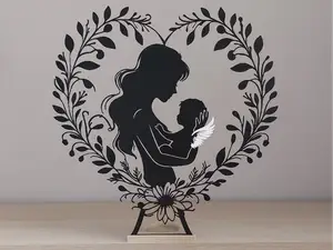 Angel Baby Memorial LED Tealight Silhouette