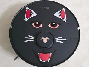 Vacuum robot cat eyes 2D