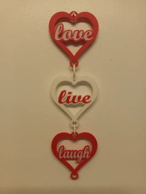 live laugh love hanging decorative hearts — Фото 3 из 9