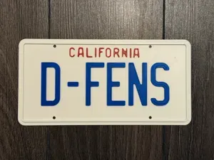 D-FENS License plate from the movie Falling Down