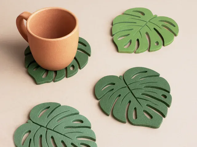 Monstera Leaf Coaster