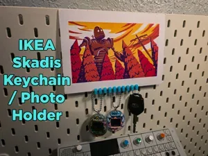Ikea Skadis - Keychain Photo Holder