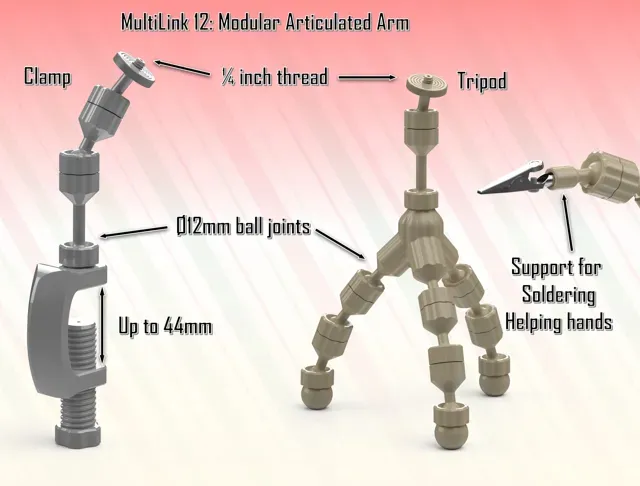 MultiLink12: ArticulatedArm, Tripod, Clamp Options — Фото 3 из 6
