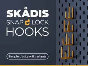 IKEA Skadis Basic Snap Lock Hooks Set