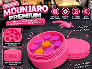 Porta Mounjaro Premium (8 Ampolas - Até 4cm)