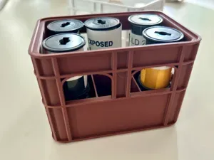 中画幅胶卷 120胶片可堆叠箱 啤酒箱 可乐箱风格堆箱