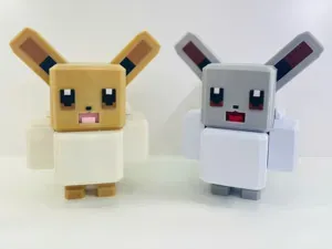 Eevee Pokemon Voxel Multipart