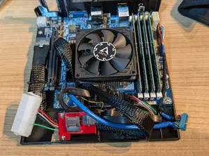 HP Microserver Gen8 mITX and  MJ11-EC1 upgrade