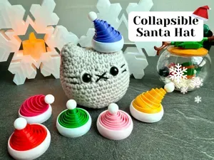 Collapsible Christmas Santa Hat Fidget
