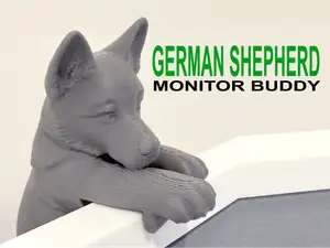 German Shepherd Pup Monitor Buddy
