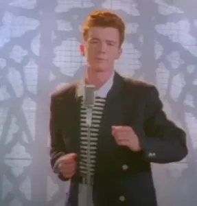 QR-CODE For song: Rick Astley (rick roll) - NEVER GONNA GIVE YOU UP