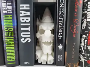 Evil Clown Skull Book Nook Creepy Horror Decor