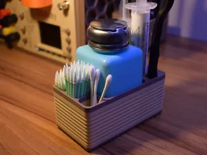 HSW Soldering Holder: IPA, Flux Syringes & Swabs