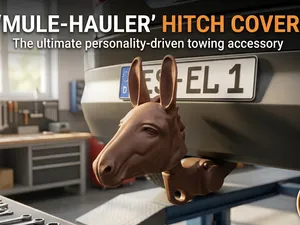 Funny Donkey Tow Ball Cover - Cool Hitch Shield