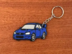 Subaru Impreza WRX Tooned Keychain