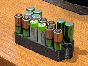 Simple Compact AA Battery Stand