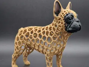 Voronoi Dog French Bulldog Figure