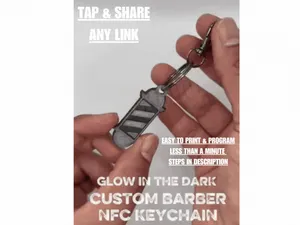 NFC Barber Keychain – Share Links with Just a Tap