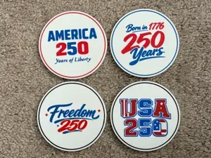 AMERICA'S BIRTHDAY 250 YEARS - COASTERS