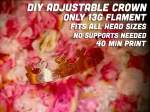 DIY Adjustable Crown – 13g - 40 Min Print - Fast