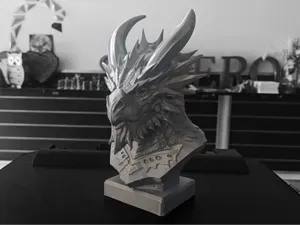 Iron Dragon Bust