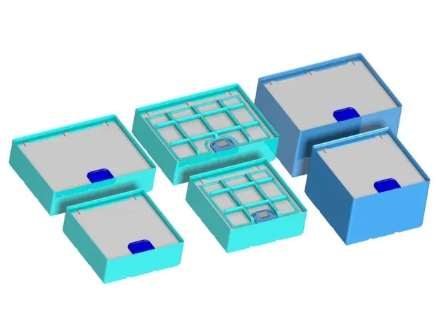 Gridfinity 3x (6U,9U &12U) Lidded Bins version 2.2 — Image 2 of 8