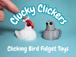 Clucky Clickers - Pigeon & Chicken Clicker Toy