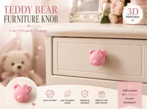 Teddy Bear Furniture Knob