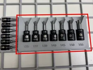 Stanley 3/8 drive Torx socket tray - Gridfinity