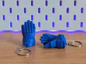 Hockey Gloves Keychain