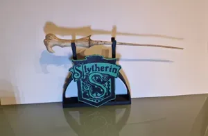 HARRY POTTER wand holder SLYTHERIN HOGWARTS Shield