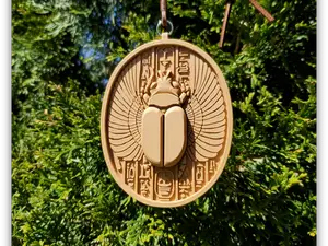 Ancient Egyptian Scarab Amulet Pendant (Necklace)