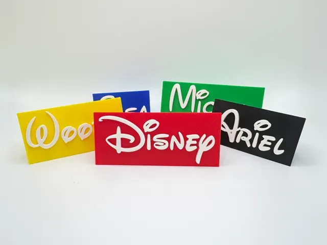 Disney Font Self Standing Customizable Name Plate — Фото 4 из 10
