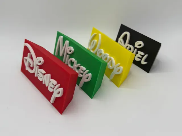 Disney Font Self Standing Customizable Name Plate — Фото 2 из 10