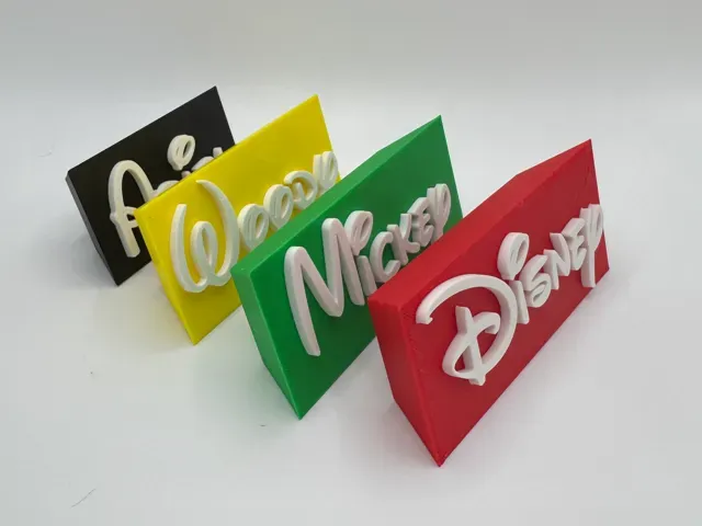Disney Font Self Standing Customizable Name Plate — Фото 3 из 10